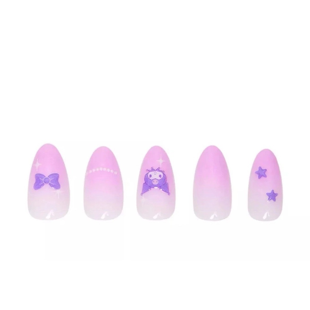 Glamnetic X Hello Kitty and Friends KUROMI Press On Nails Set Reusable 30ct - Picture 3 of 6